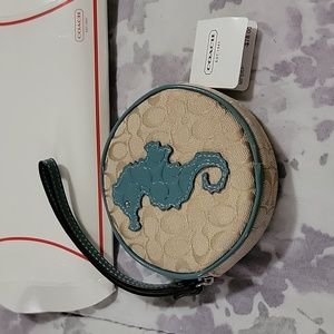 Coach seahorse coin purse